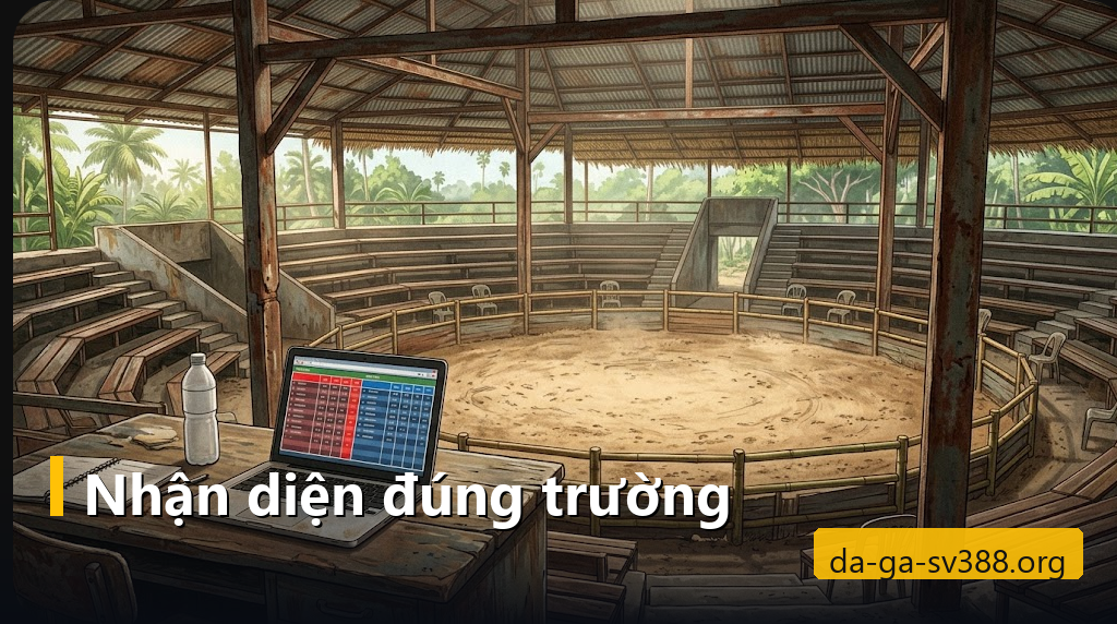 Sàn cát trống cạnh máy tính mở bảng tỷ lệ hai màu